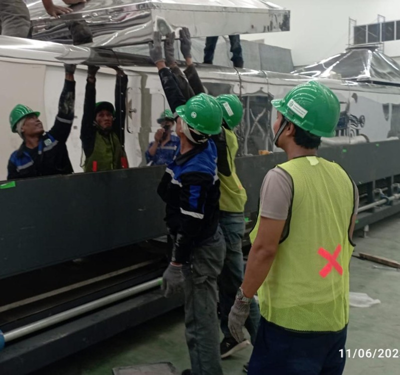 Instalasi Mekanikal dan Elektrikal Mesin Mie Gelas