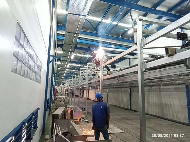 Fabrikasi Mezzanine Mixer Mesin Dongfang