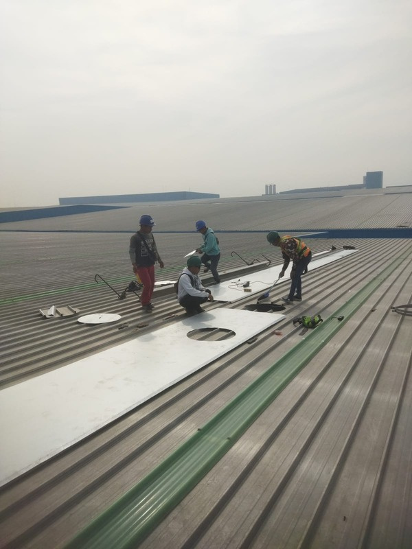Instalasi Cerobong AHU Dryer Line 4 & 5